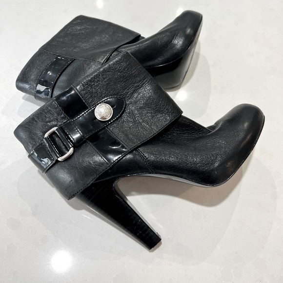 Coach Leather Folded Cuff Booties - Picture 1 of 10